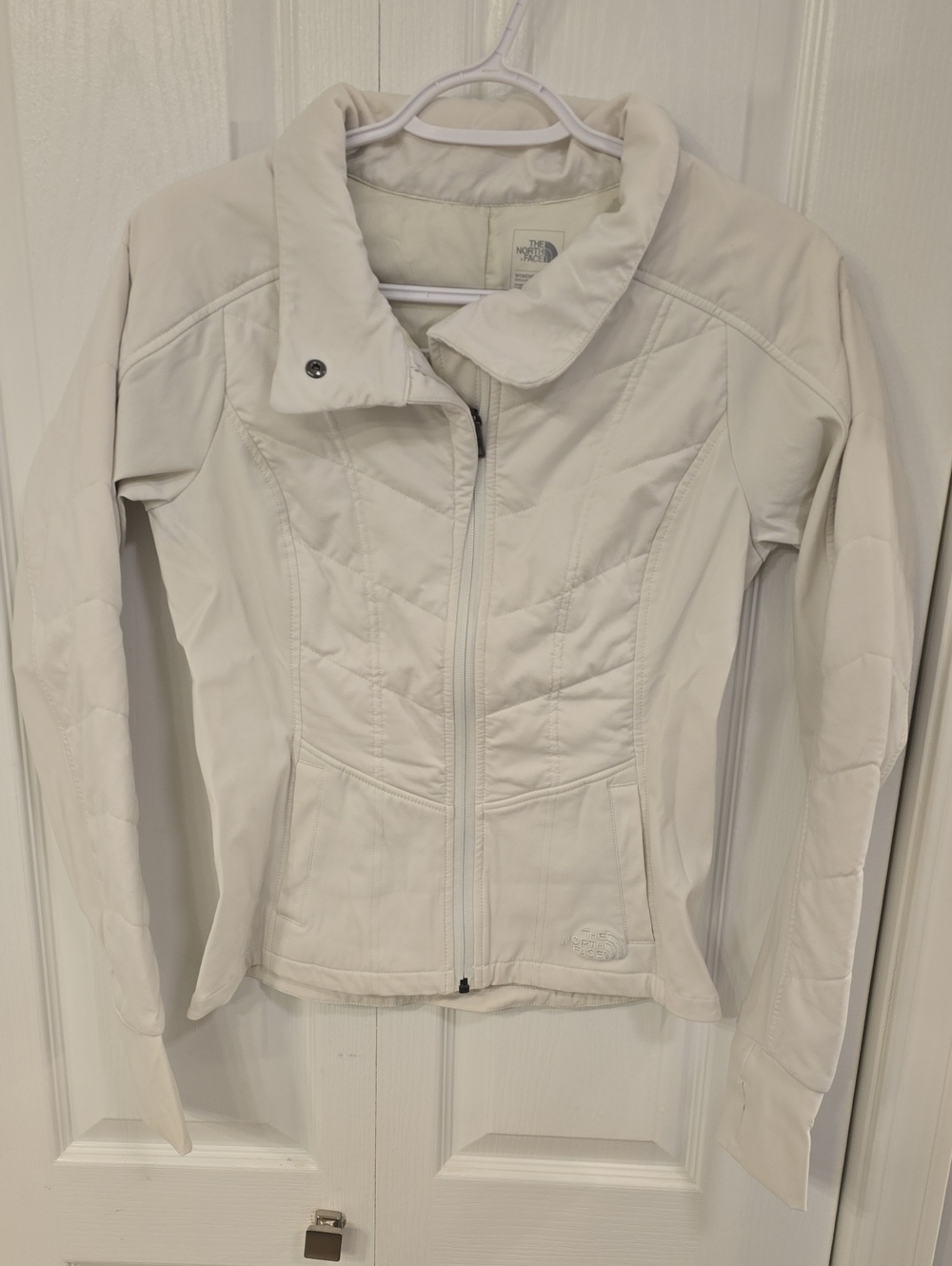 The North Face Women's Off-White Quilted Softshell Jacket